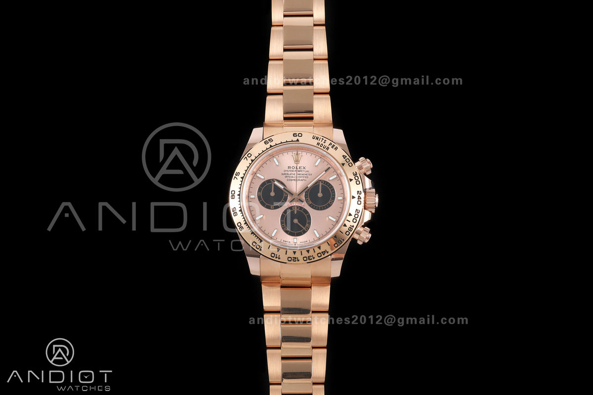 Daytona 126505 BTF 1:1 Best Edition RG/Black Dial on RG Braclet DD4131 (Weighted)